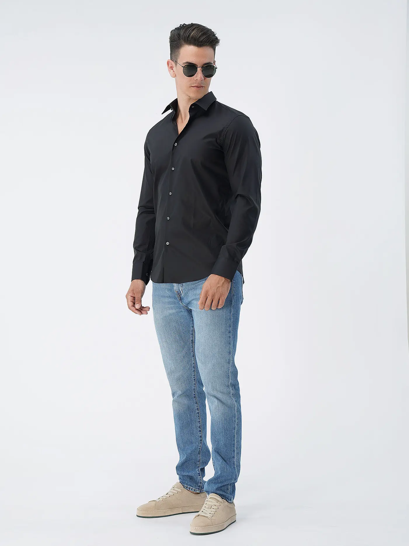 BOSS | Hemd Regular Fit ELIOTT | schwarz